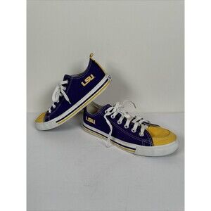 Skicks‎ LSU Purple & Yellow Canvas Sneakers Unisex Shoes Women’s 8 Men’s 6